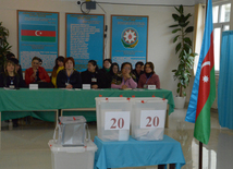 Azerbaijani parliamentary election kicks off. Baku, Azerbaijan, Nov.01, 2015